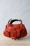 Yves Saint Laurent Orange Leather Mombasa Bag
