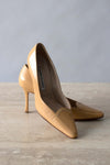 Manolo Blahnik Camel Leather Heels