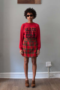 Vivienne Westwood Plaid Wool Mini Skirt