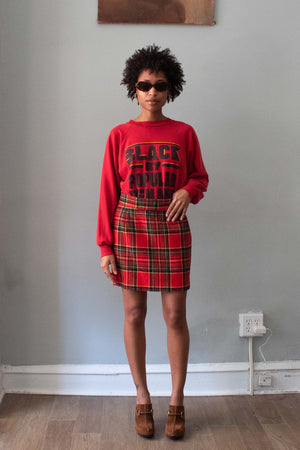 Vivienne Westwood Plaid Wool Mini Skirt