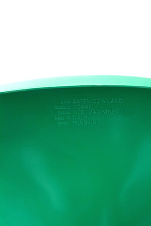 Vico Magistretti Green "Vicario" Fiberglass Chair 1971 Pair