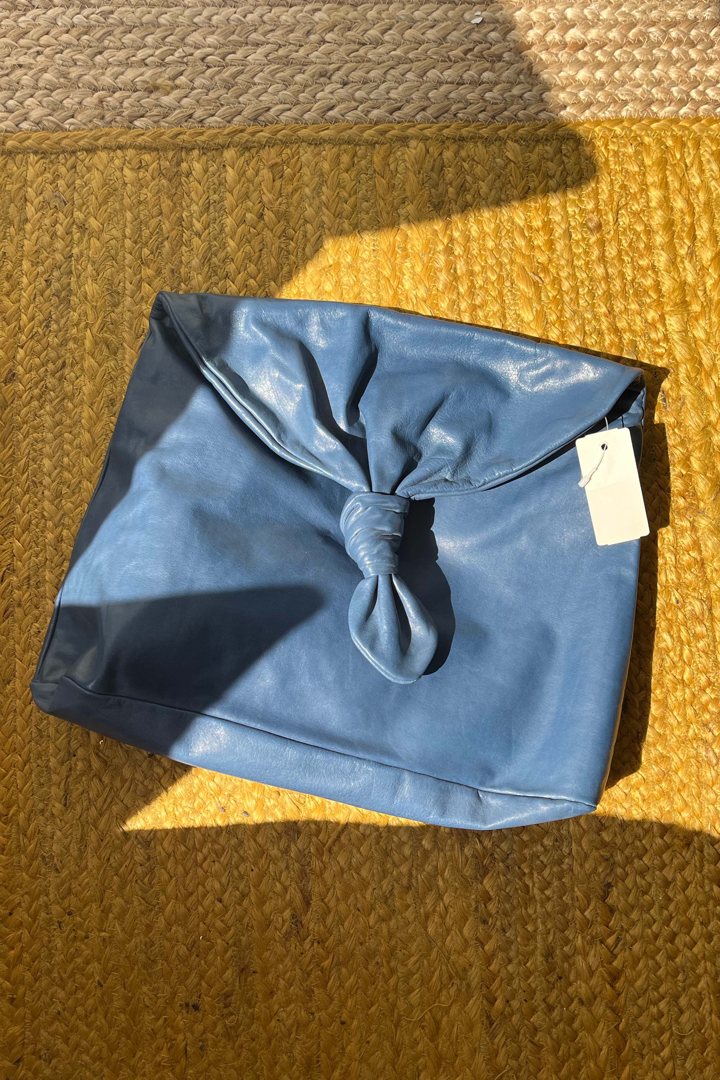 Bally Blue Envelope Clutch