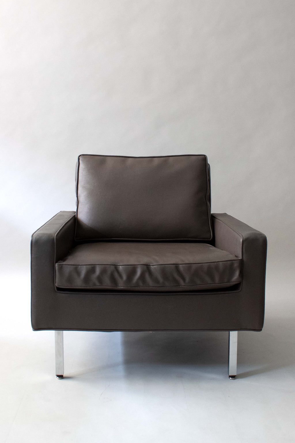 Milo Baughman for Thayer Coggin Grey Leather Club Chair