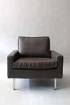 Milo Baughman for Thayer Coggin Grey Leather Club Chair