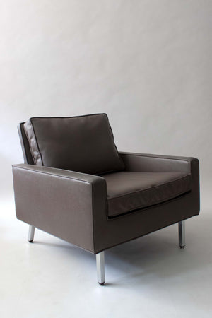 Milo Baughman for Thayer Coggin Grey Leather Club Chair
