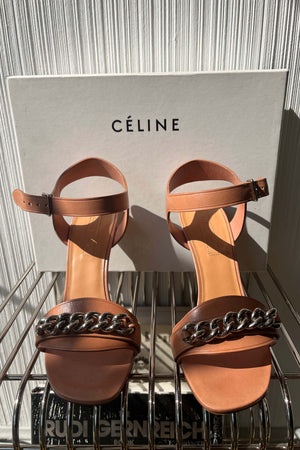 Celine by Phoebe Philo Beige Leather Sandals Sz. 37
