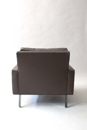 Milo Baughman for Thayer Coggin Grey Leather Club Chair