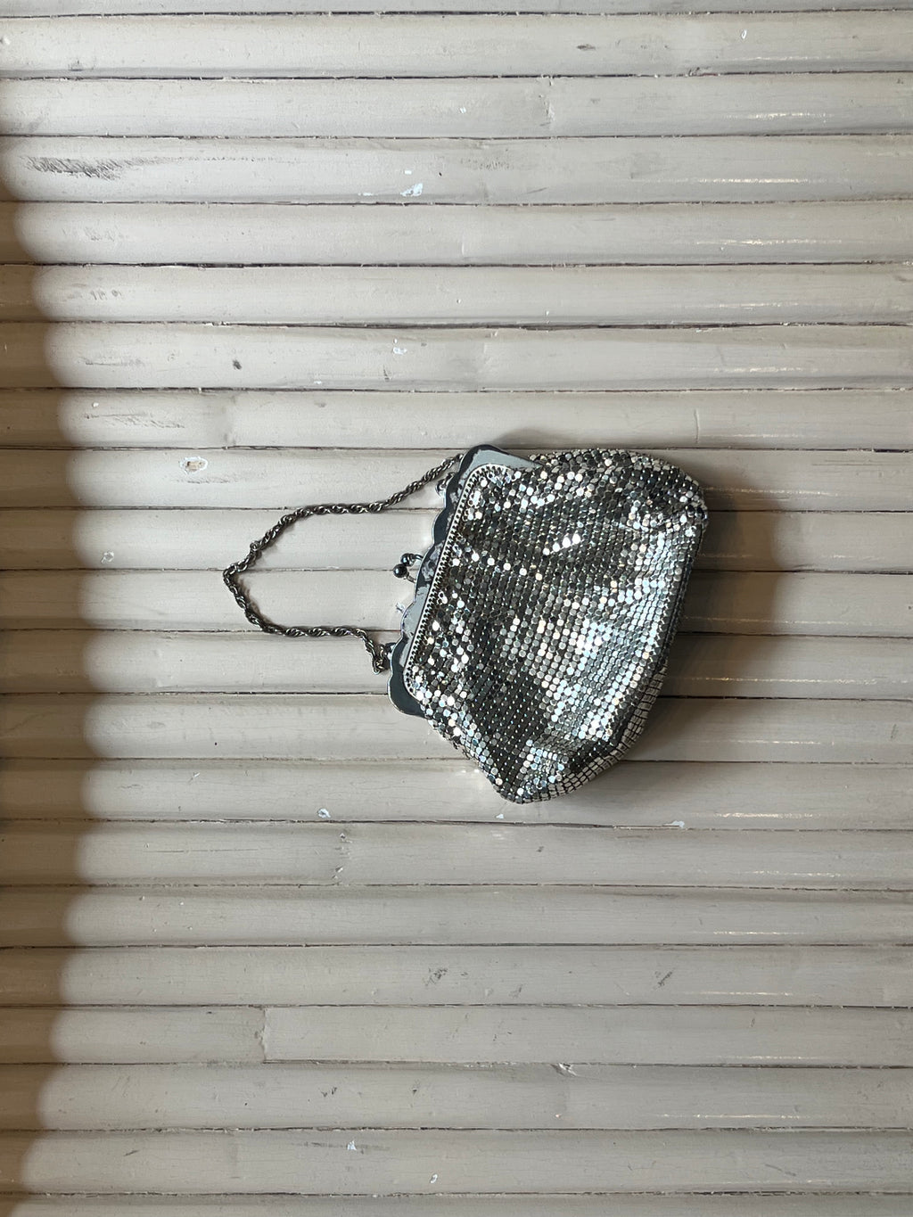 Whiting Davis Silver Evening Bag