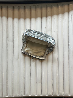 Whiting Davis Silver Evening Bag