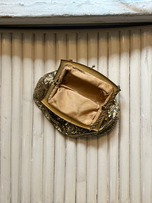 Whiting Davis Gold Evening Bag