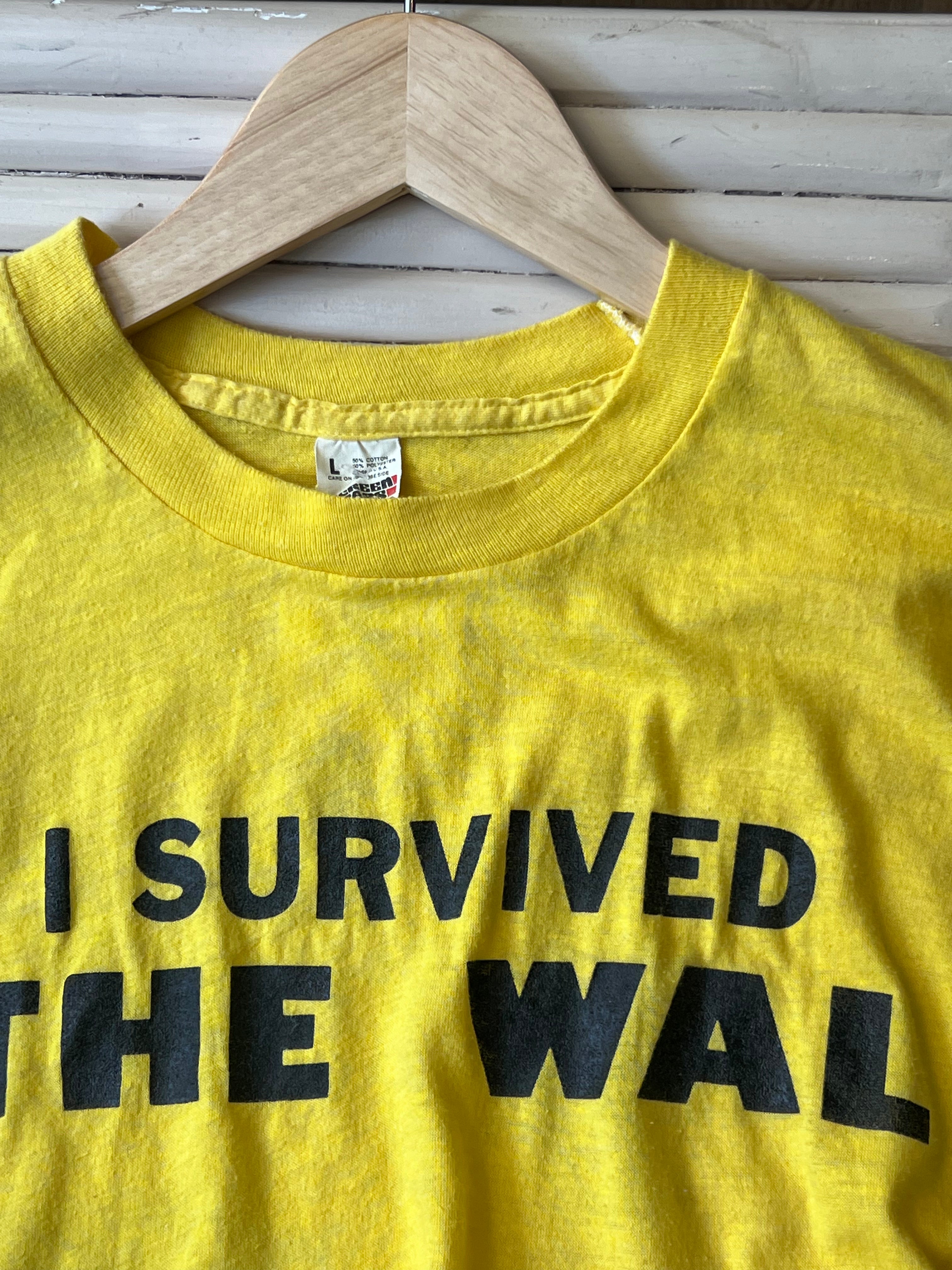 Vintage Yellow "I Survived The Wal" Tee