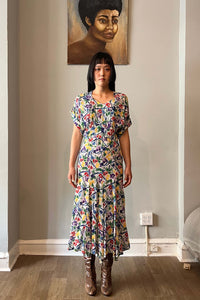 Norma Kamali Floral Printed Rayon dress
