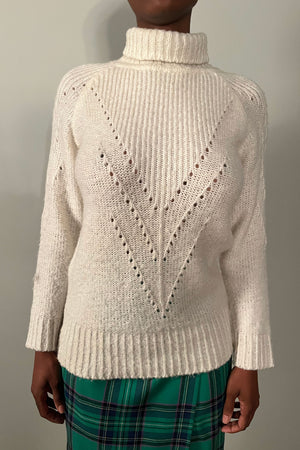 Courreges White Mohair Blend Knit