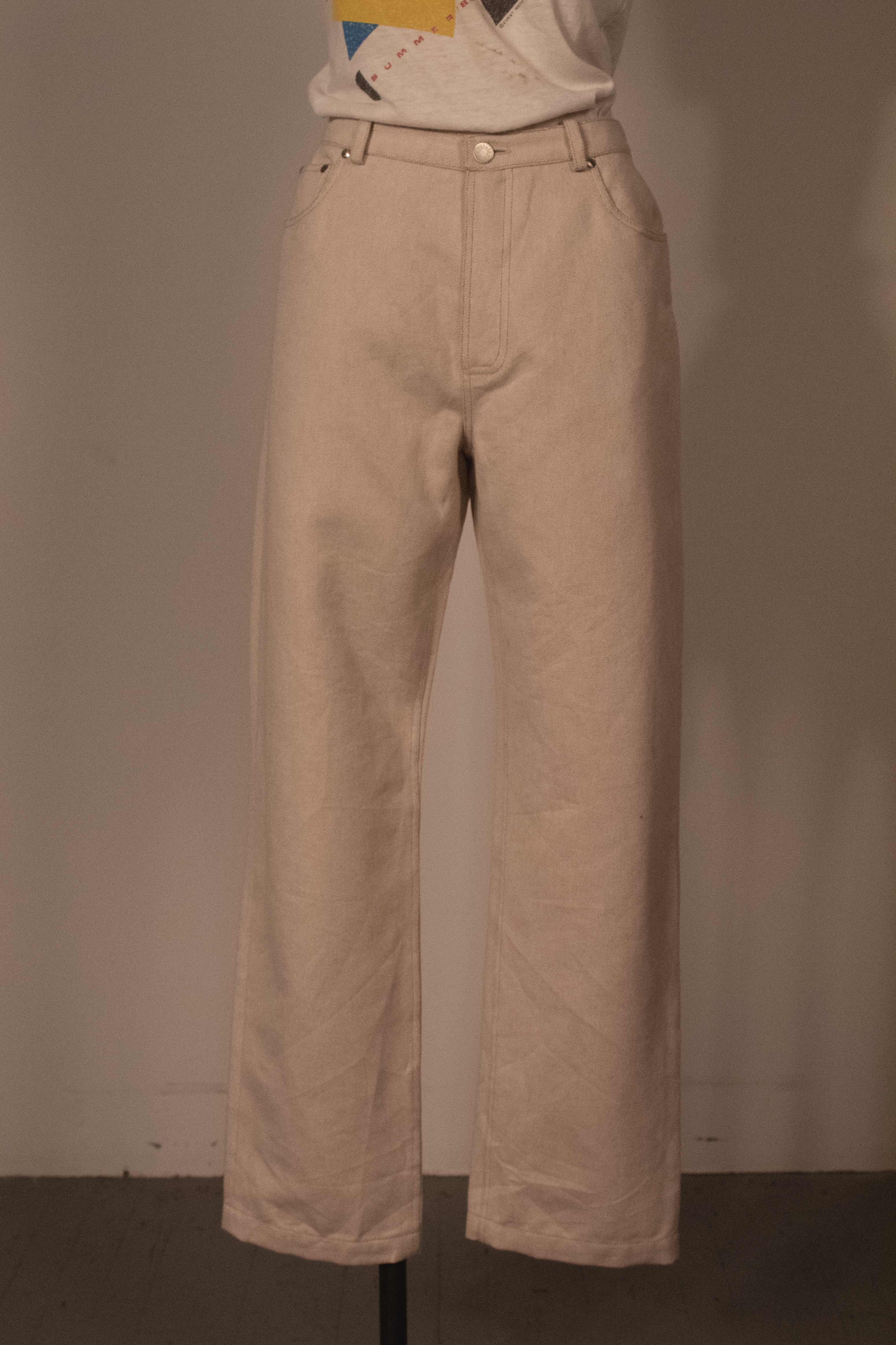 Hermes (by Margiela) cream denim pants – Moore Vintage Archive