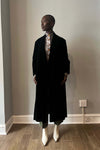 Saint Laurent Black Velvet Robe Coat