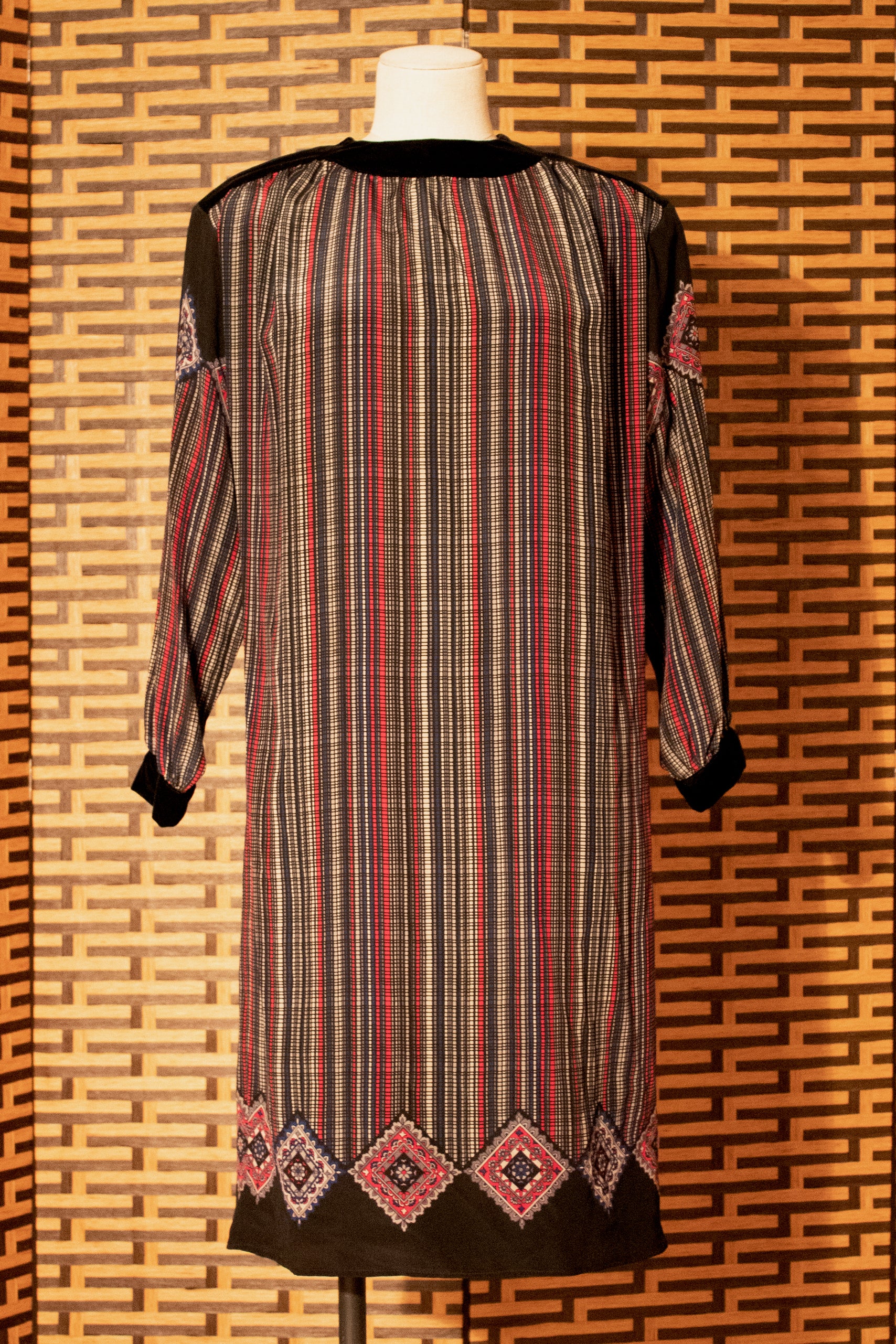 Mila Schon printed silk smock dress Moore Vintage Archive Mila Schon printed silk smock dress Moore Vintage Archive