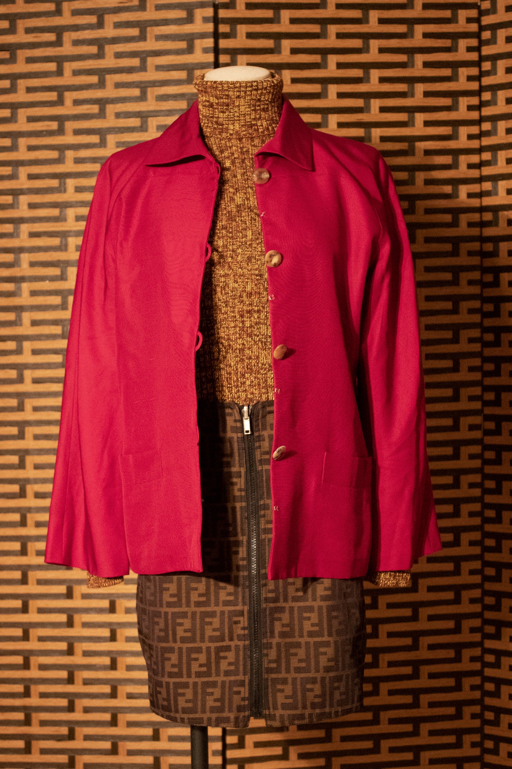 Yves Saint Laurent red silk jacket – Moore Vintage Archive