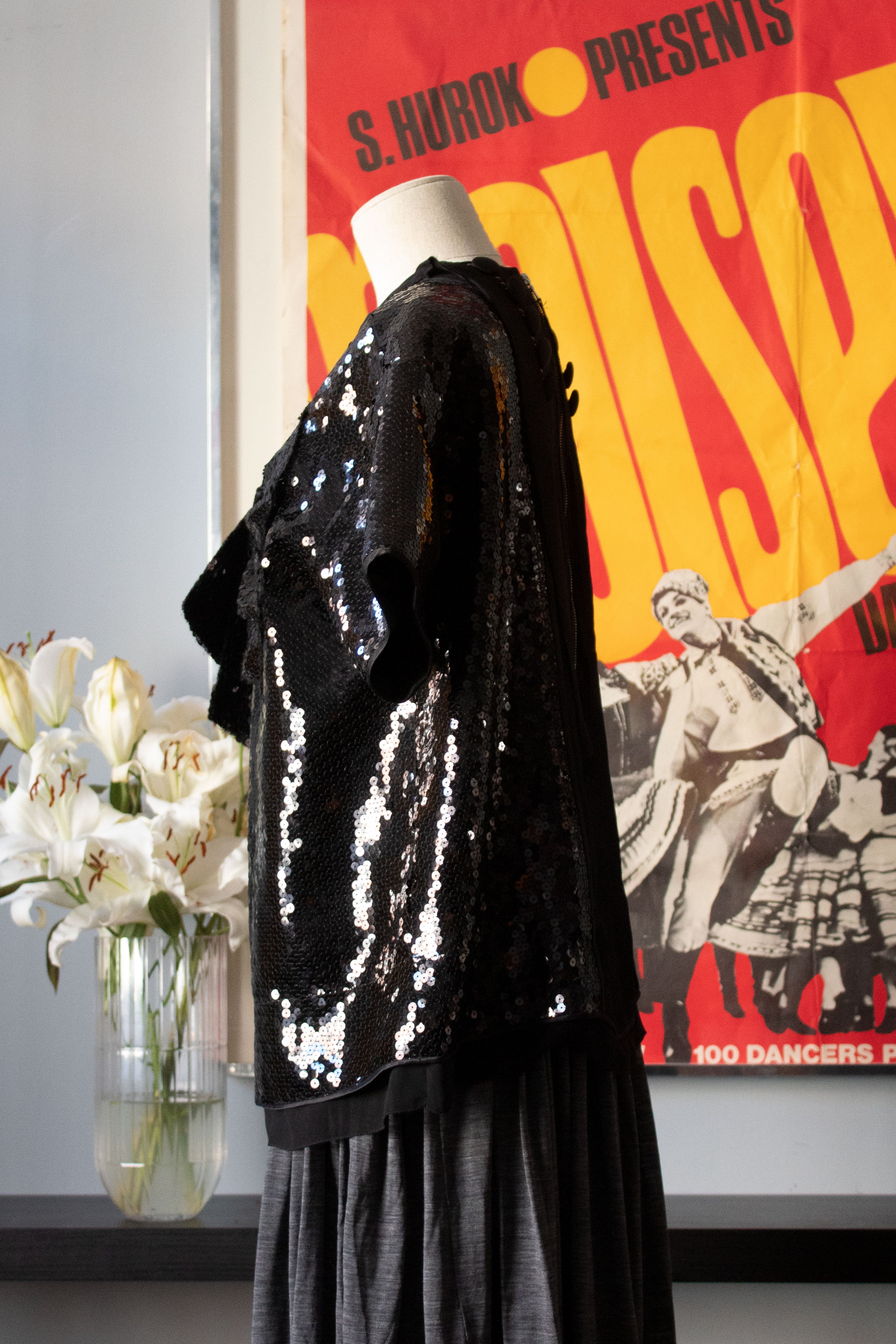 Marc Jacobs black sequin top
