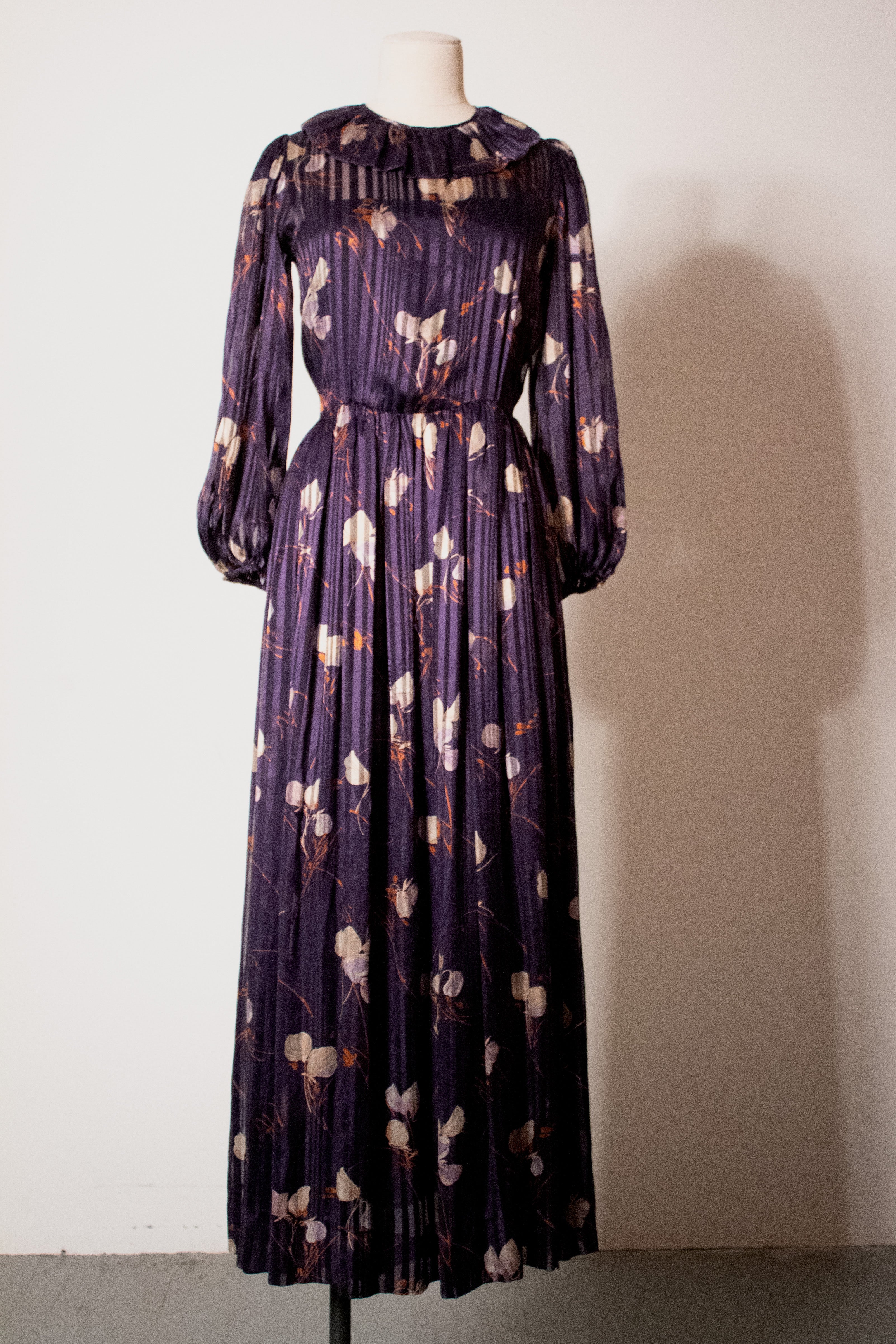 purple prairie dress 70's Prairie Dress (XXS) Gimme Vintage