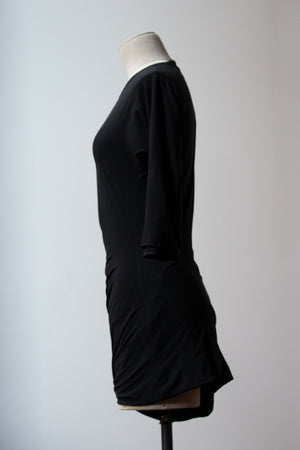 Tricot Comme des Garcons black woven tunic