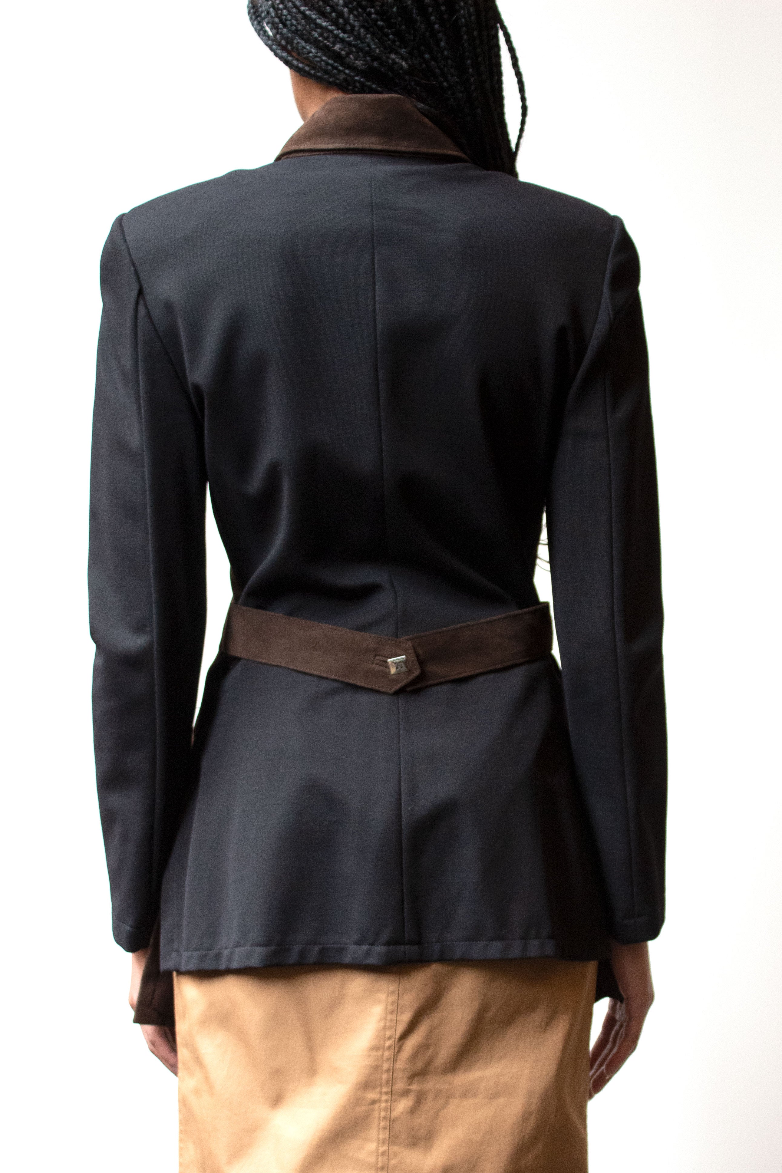 Karl Lagerfeld for Neiman Marcus brown suede jacket