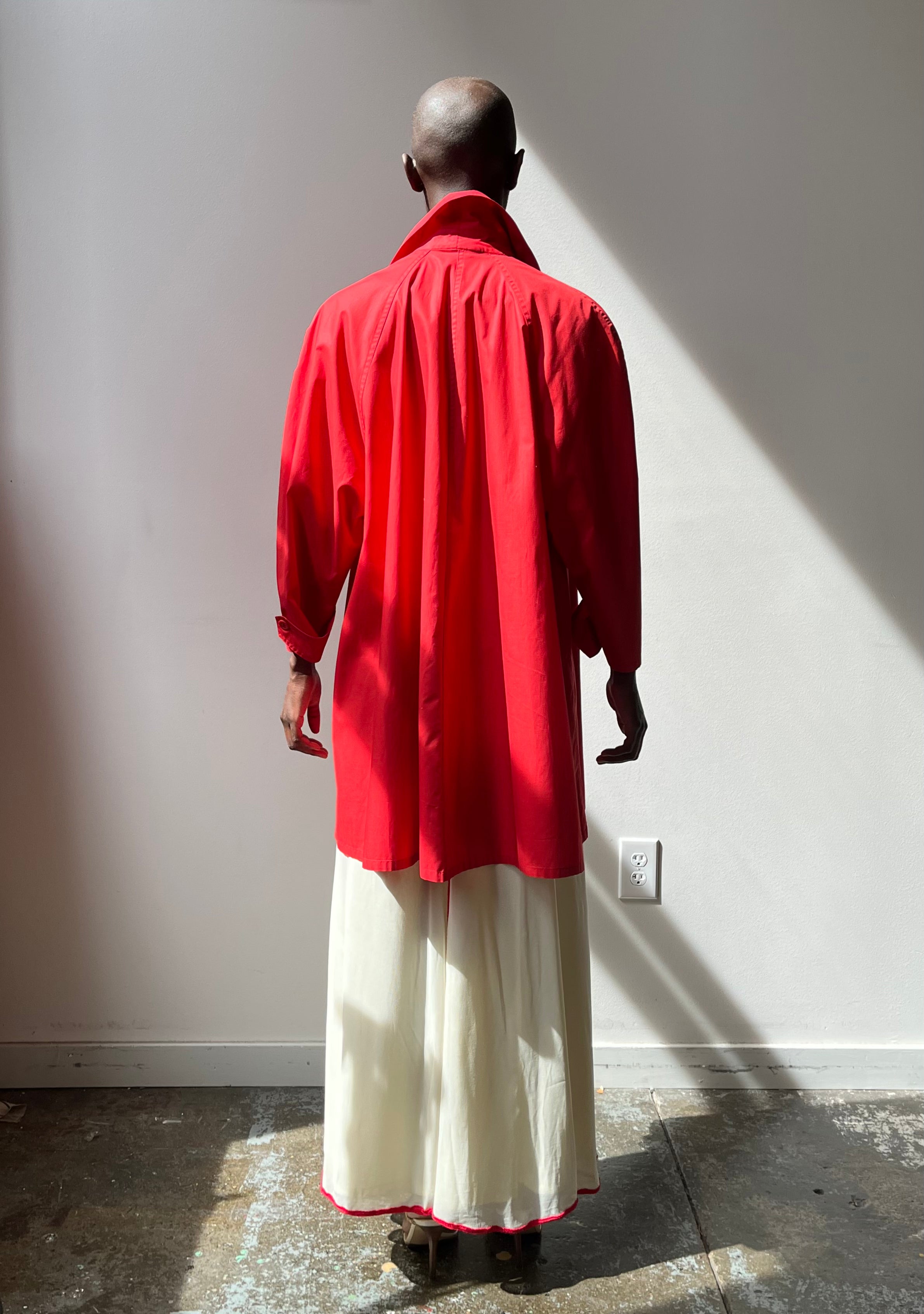 Gucci red top trench coat