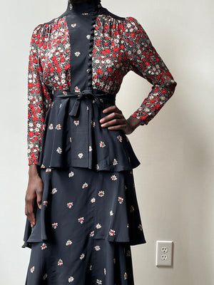 Ossie Clark x Celia Birtwell for Lord & Taylor Printed Dress Set