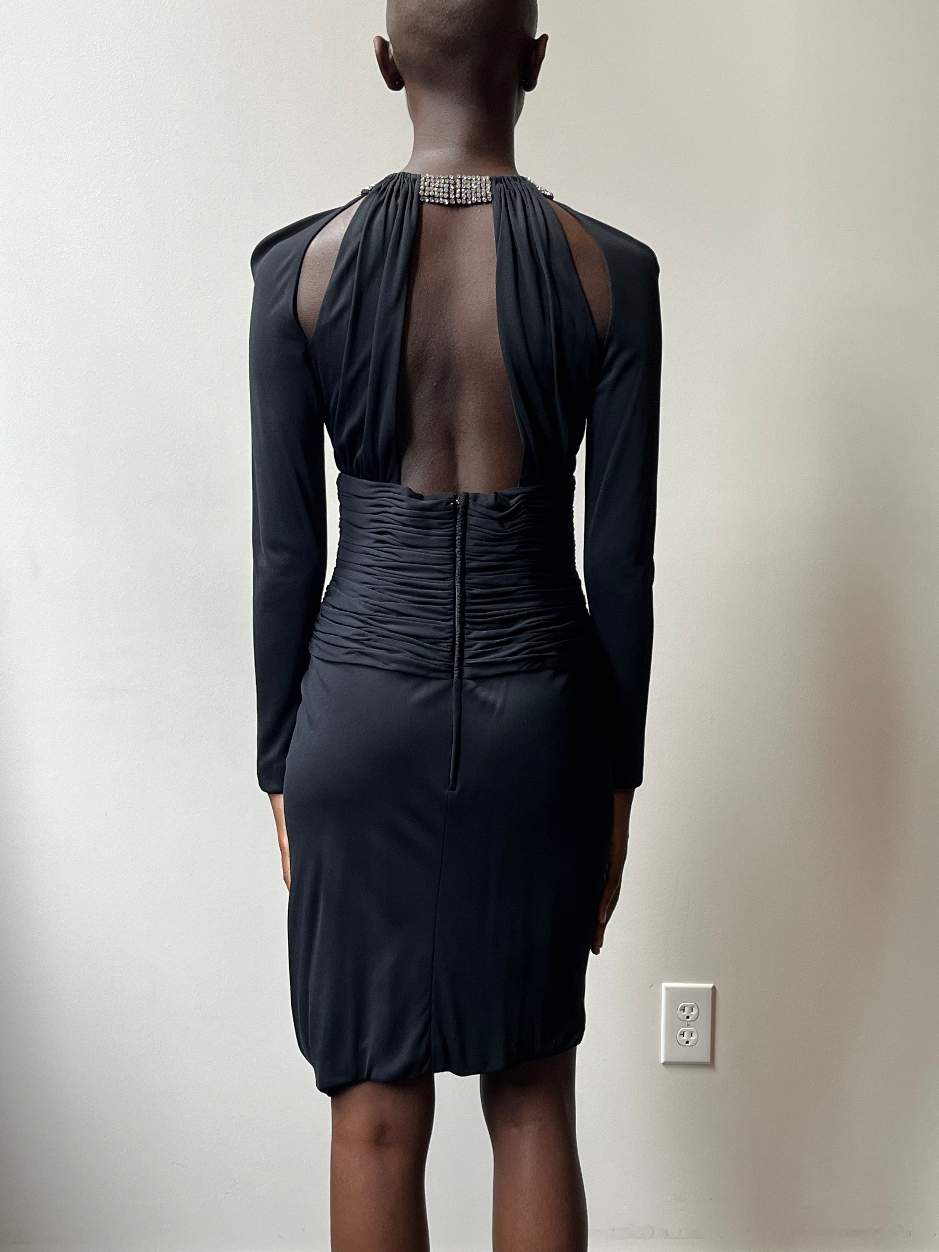 crepe jersey ruched dress Proenza Schouler Crepe Jersey Ruched Dress In Neutrals - 65% Off