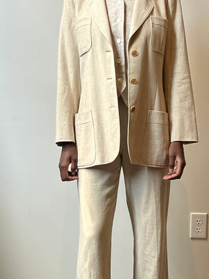 Hermès by Martin Margiela Linen Pantsuit