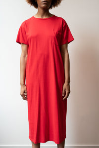 Ralph Lauren Solid Red Shirt Dress