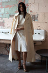 Saks Fifth Avenue Ivory Wool maxi coat