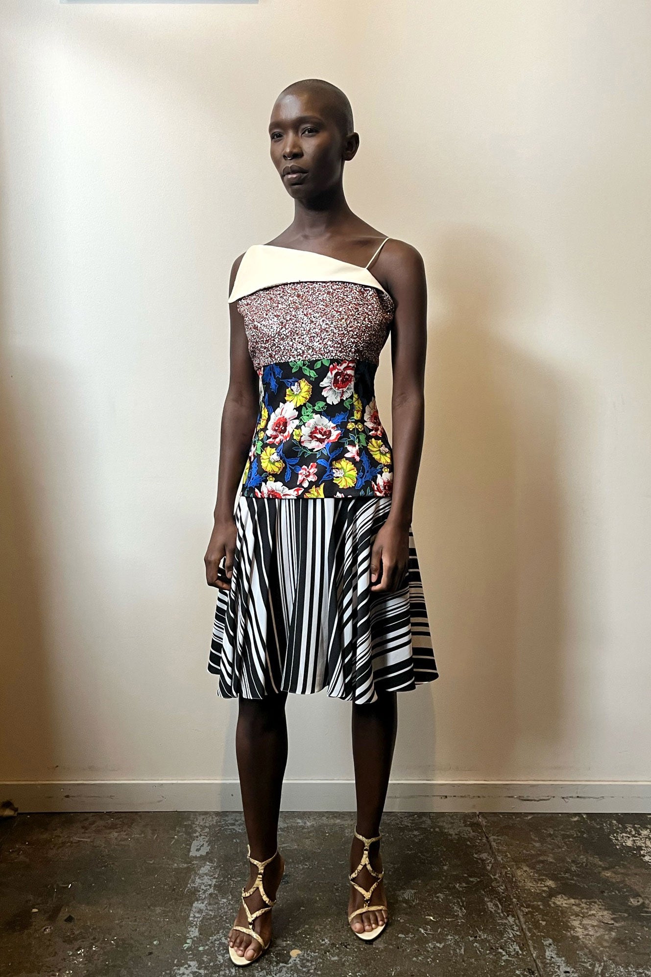 Raf Simons for Christian Dior multicolor silk dress – Moore 