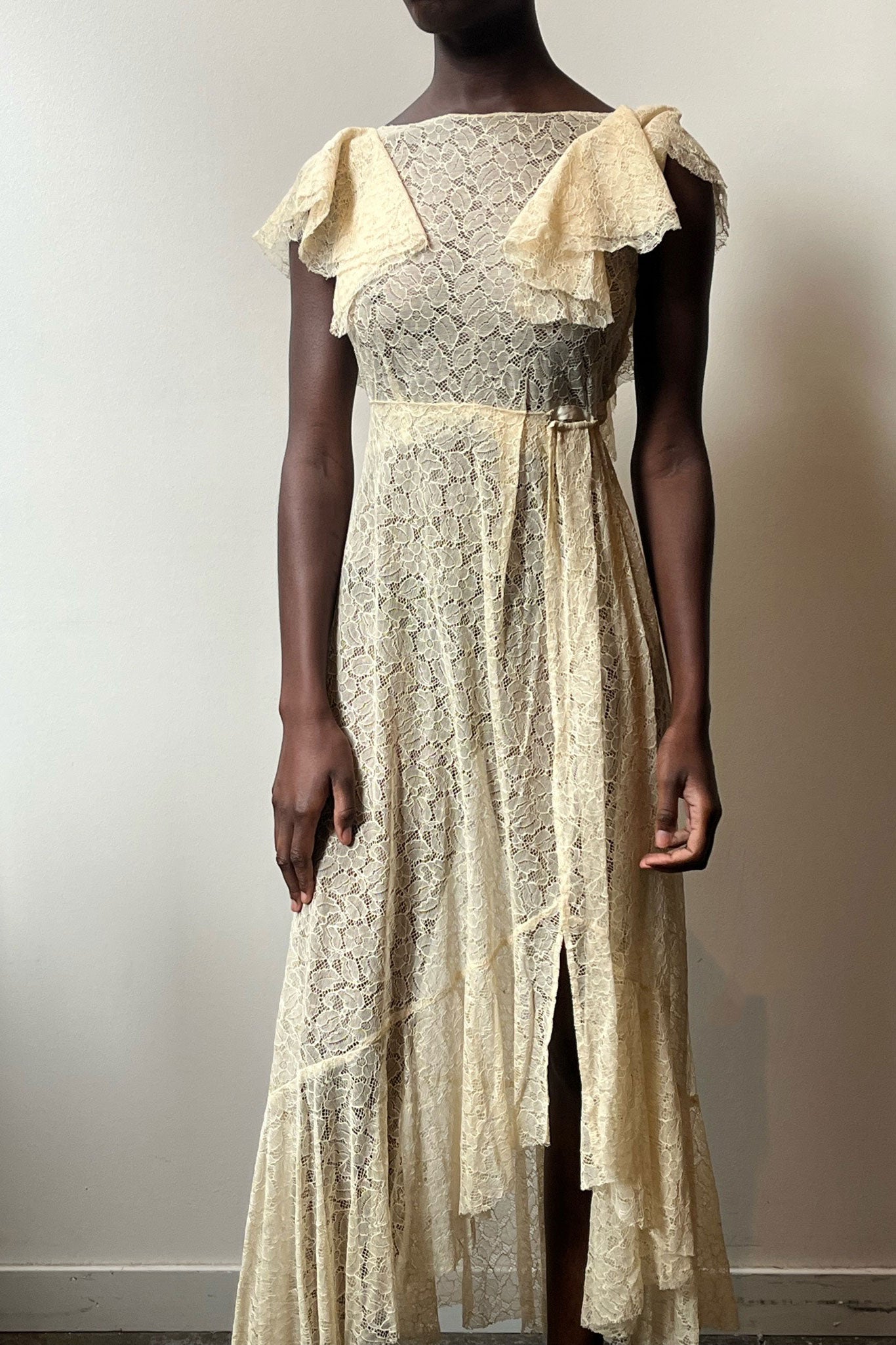 Vintage 1930s ivory cotton lace dress Moore Vintage Archive Vintage 1930s ivory cotton lace dress Moore Vintage Archive