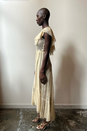 Vintage 1930s ivory cotton lace dress – Moore Vintage Archive